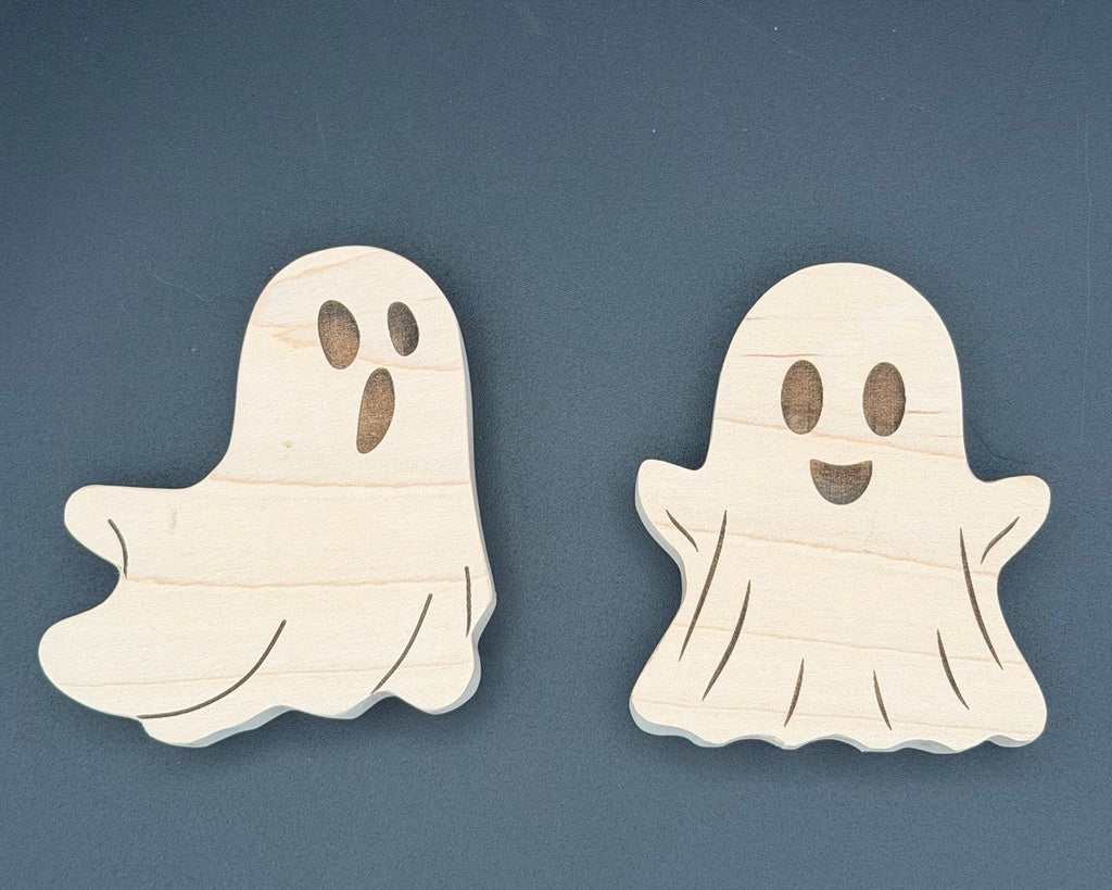 Mini Maple Ghost | Handmade Wooden Halloween Desk & Shelf Decor