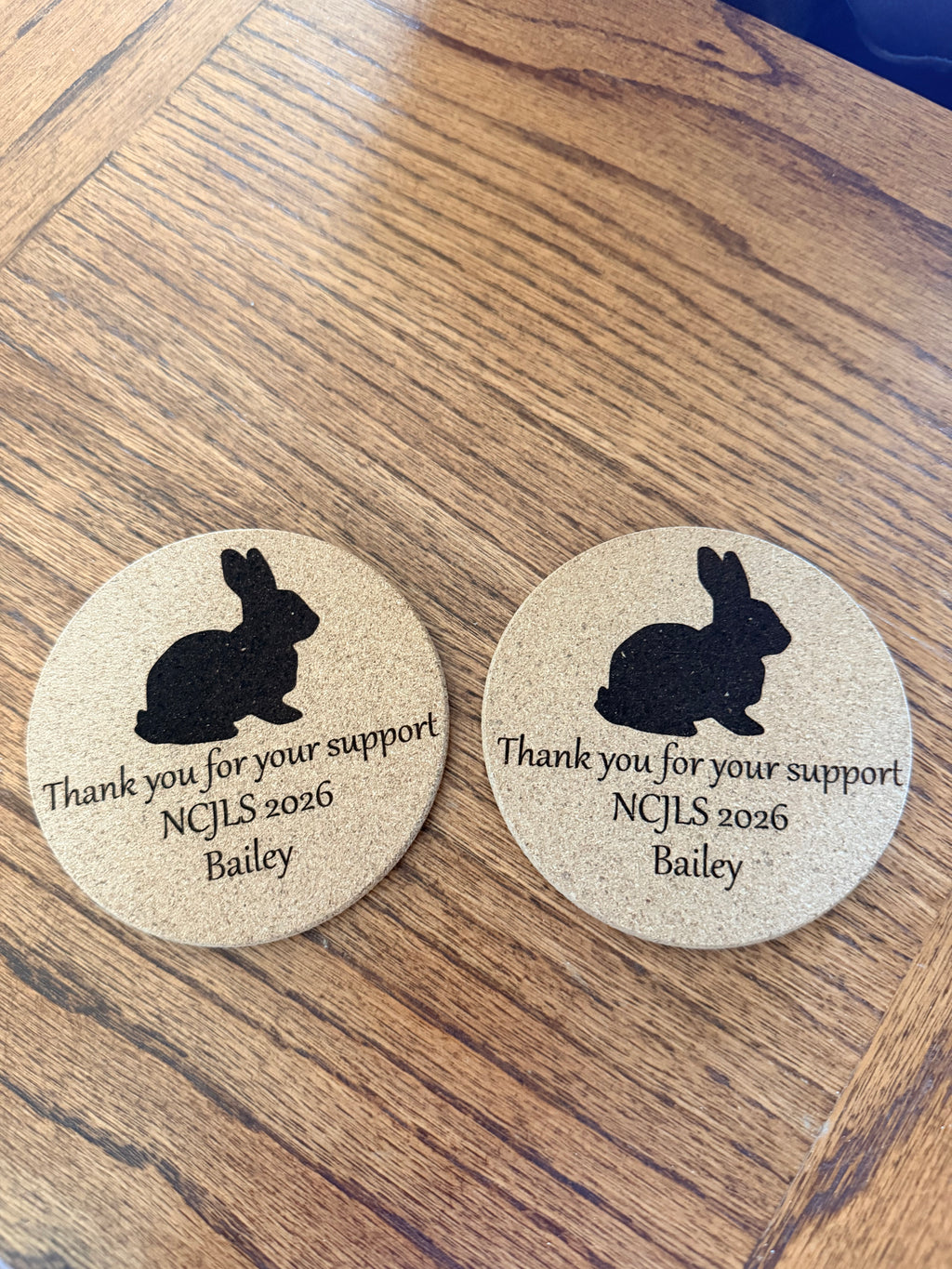 Livestock Show Personalized Cork Coasters – Thoughtful Thank You Gifts