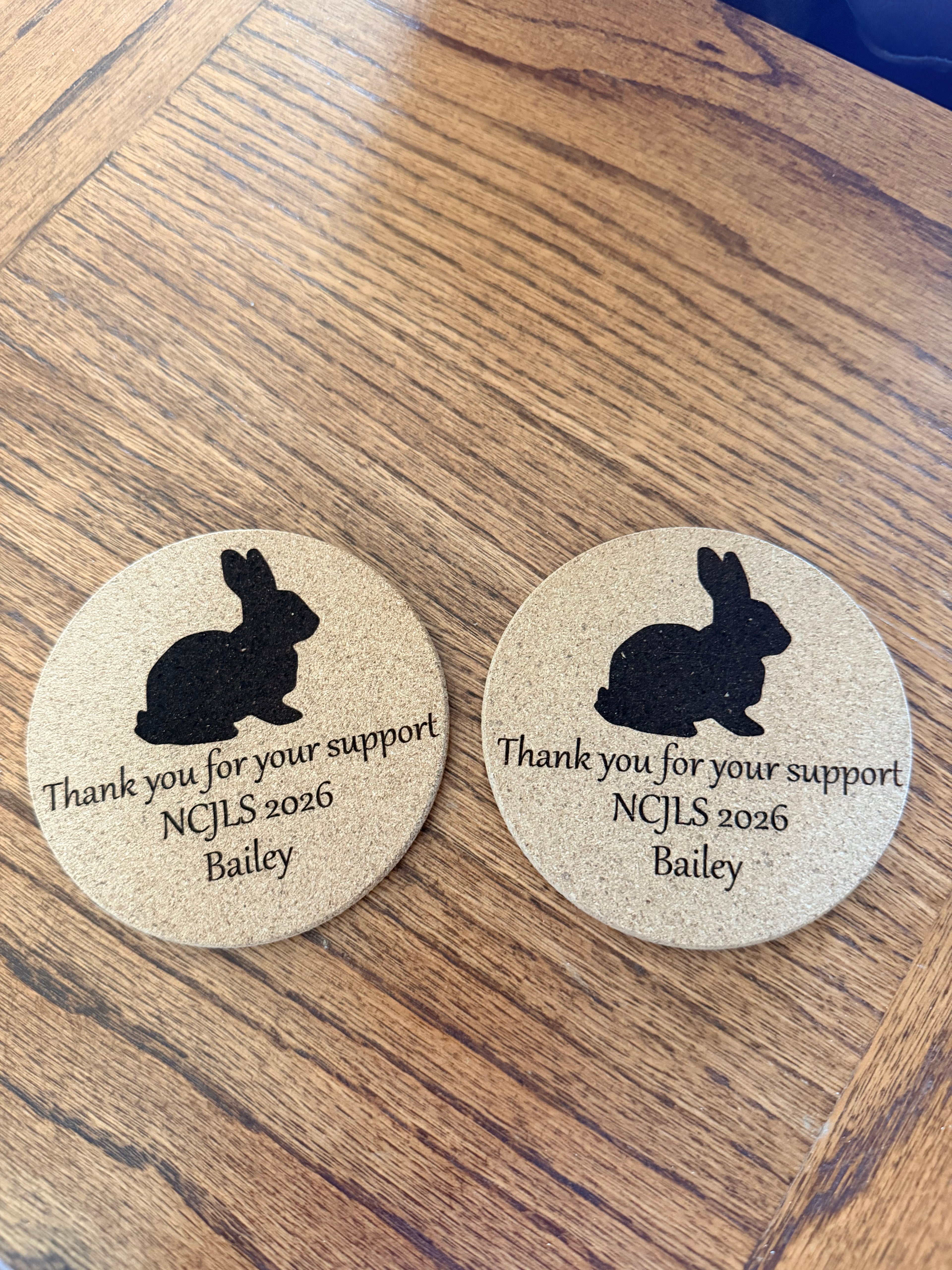 Livestock Show Personalized Cork Coasters – Thoughtful Thank You Gifts