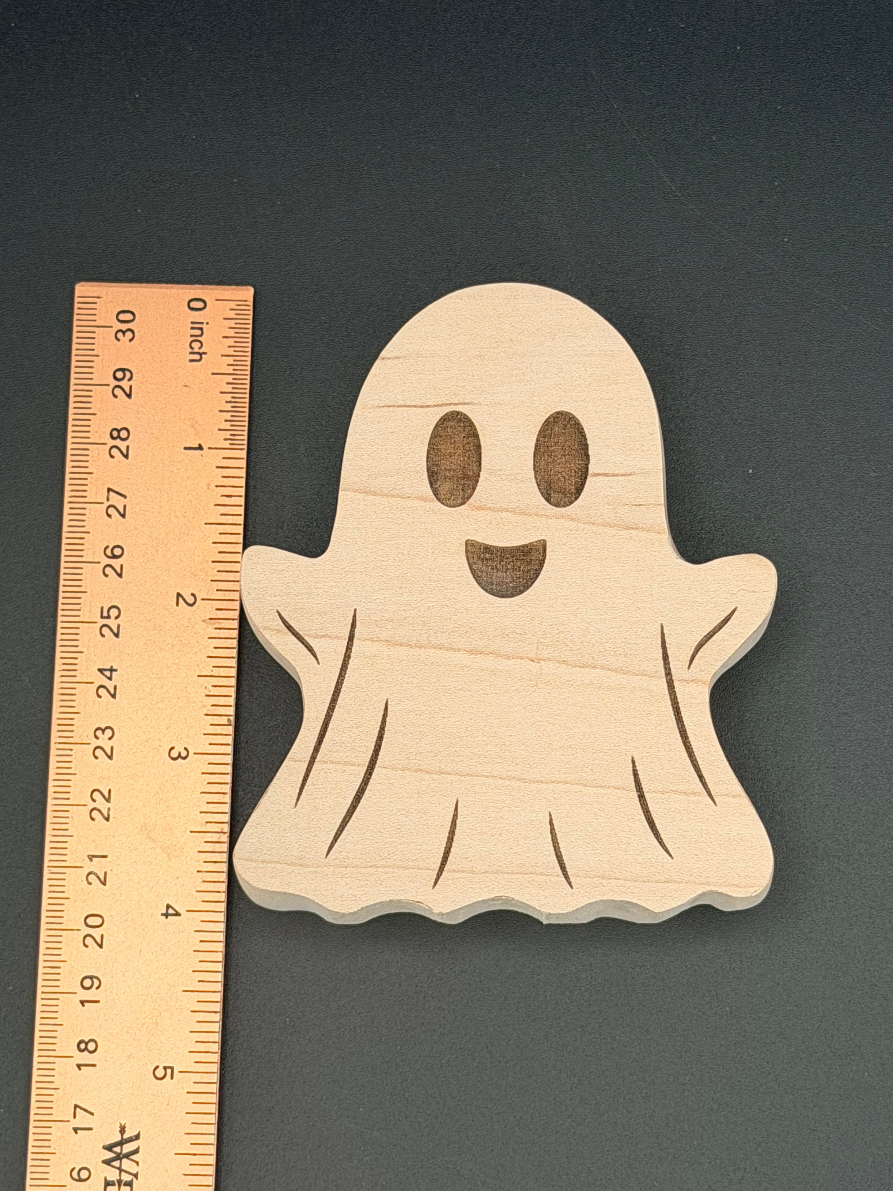 Mini Maple Ghost | Handmade Wooden Halloween Desk & Shelf Decor