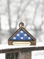 Veteran Memorial Ornament - Never Forgotten - Always In Our Hearts