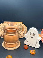 Mini Maple Ghost | Handmade Wooden Halloween Desk & Shelf Decor