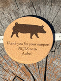 Livestock Show Personalized Cork Coasters – Thoughtful Thank You Gifts