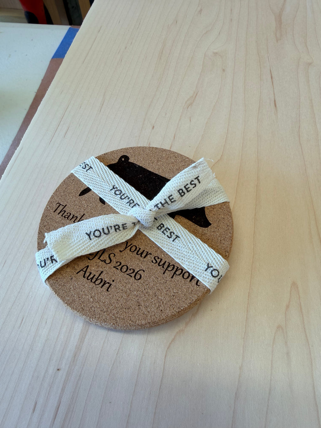 Livestock Show Personalized Cork Coasters – Thoughtful Thank You Gifts