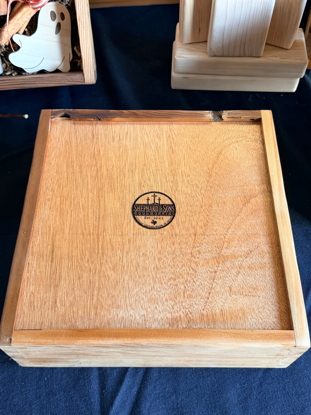 Reclaimed Cedar Wooden Crate | Handmade Rustic Gift & Display Crate