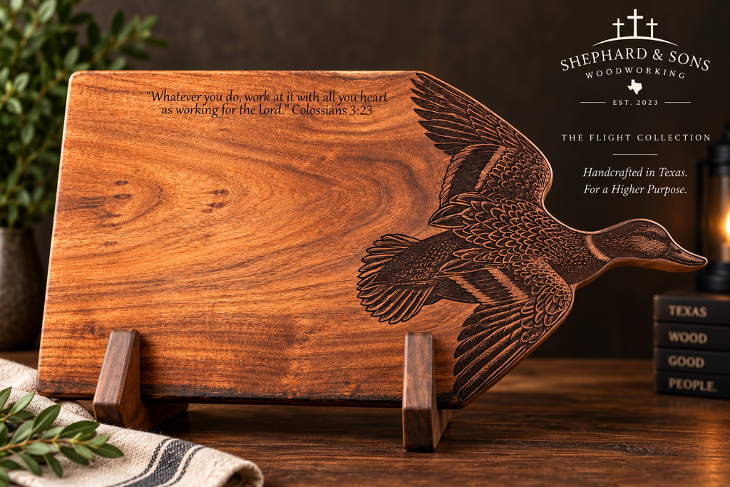 Flight Collection No. 002 | Mallard | Texas Mesquite Serving Board