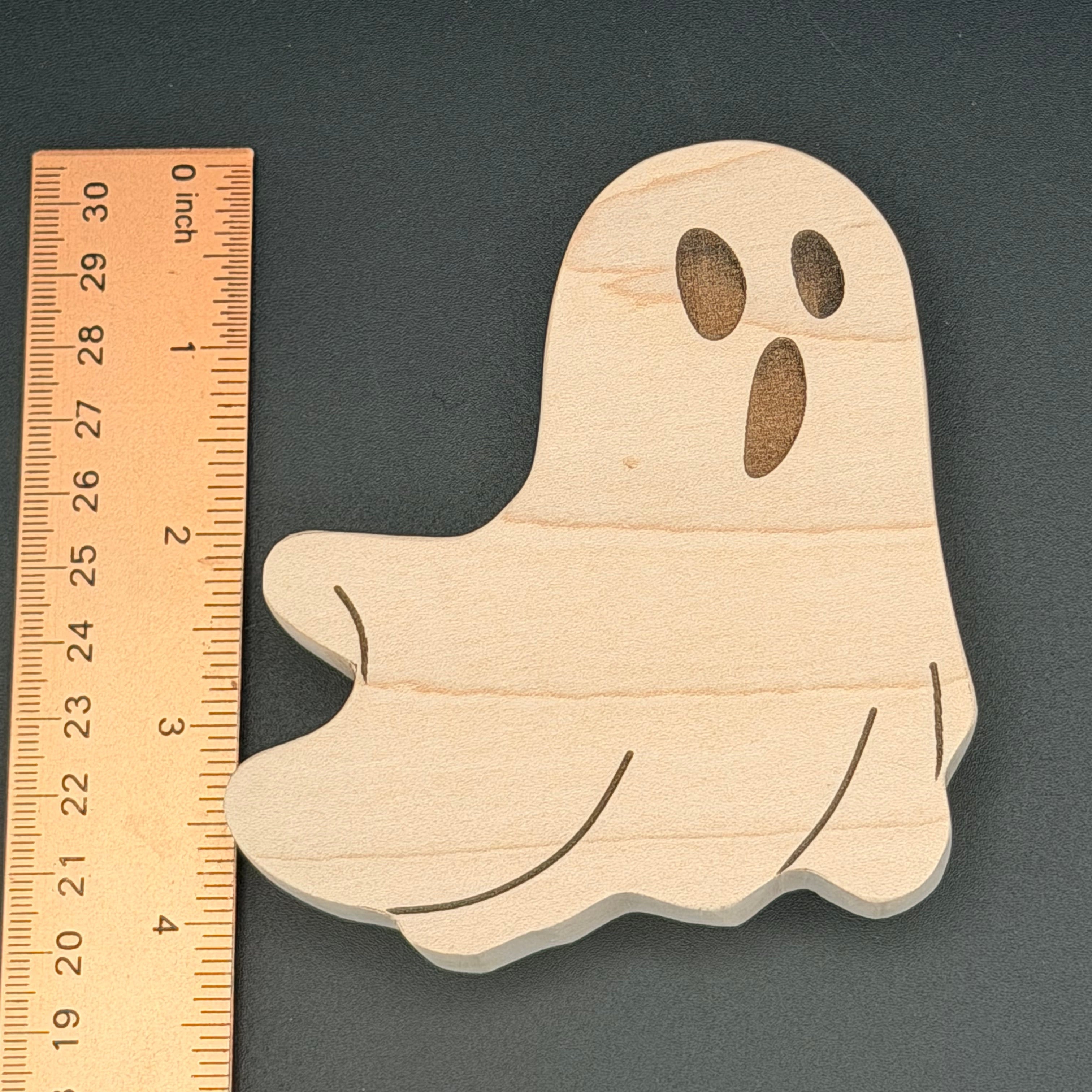 Mini Maple Ghost | Handmade Wooden Halloween Desk & Shelf Decor