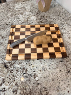 Maple + Walnut Handcrafted Cutting Board