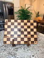 Maple + Walnut Handcrafted Cutting Board