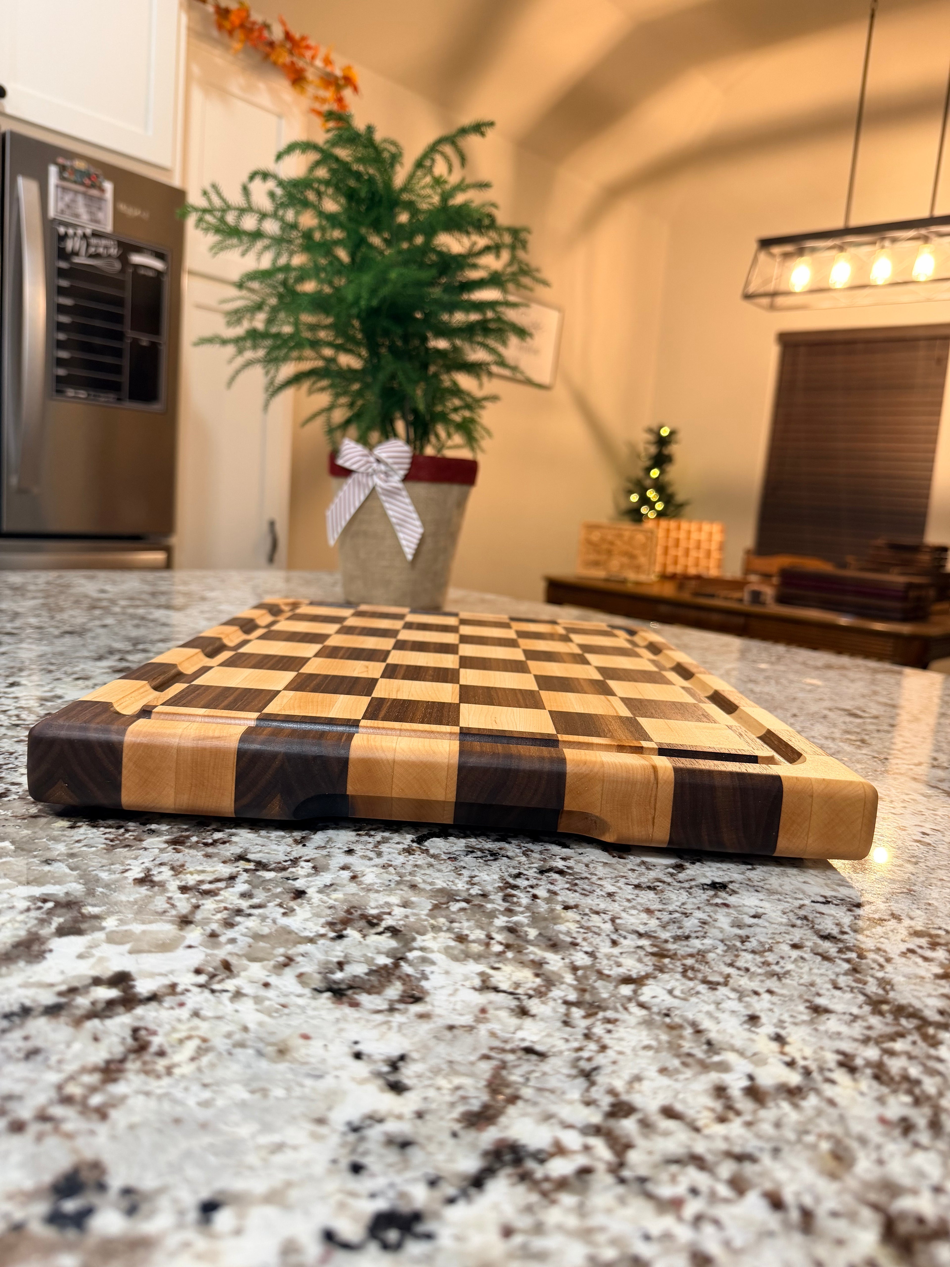 Maple + Walnut Handcrafted Cutting Board