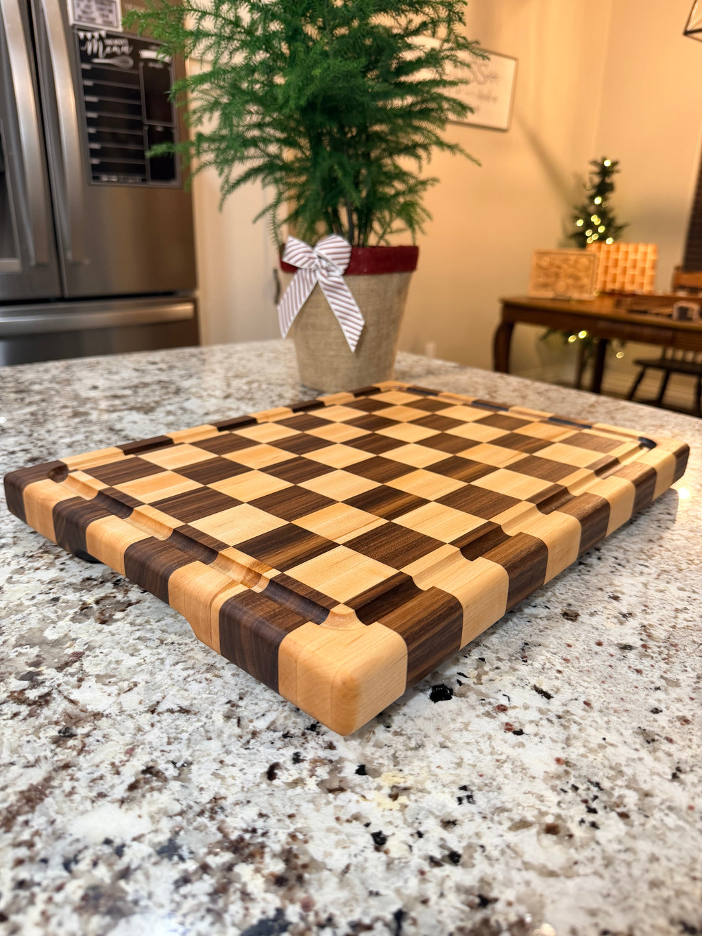 Maple + Walnut Handcrafted Cutting Board
