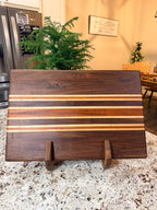 Maple + Walnut + Padauk Handcrafted Cutting Board