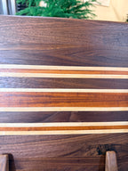 Maple + Walnut + Padauk Handcrafted Cutting Board