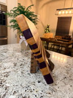 Maple + Purpleheart Handcrafted Cutting Board