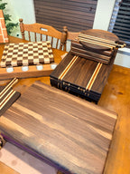 Maple + Walnut Handcrafted Cutting Board