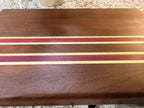 Maple + Walnut + Purpleheart Wood Handcrafted Cutting Board