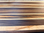 Maple + Walnut + Zebrawood Handcrafted Cutting Board