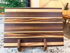 Maple + Walnut + Zebrawood Handcrafted Cutting Board