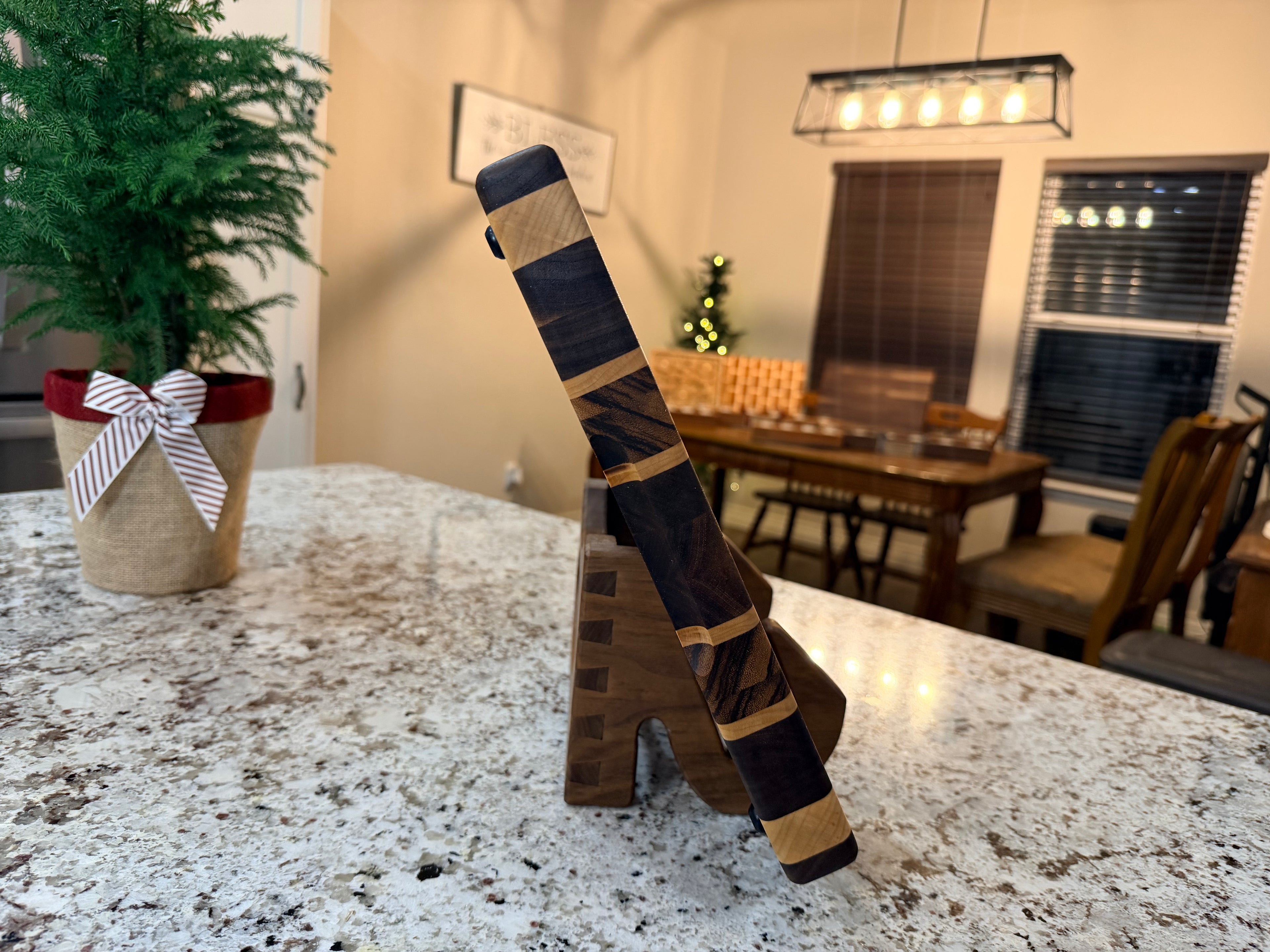 Maple + Walnut + Zebrawood Handcrafted Cutting Board