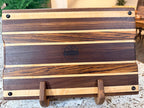 Maple + Walnut + Zebrawood Handcrafted Cutting Board
