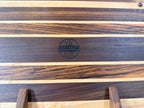 Maple + Walnut + Zebrawood Handcrafted Cutting Board
