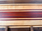 Maple + Walnut + Padauk + Zebrawood Handcrafted Cutting Board