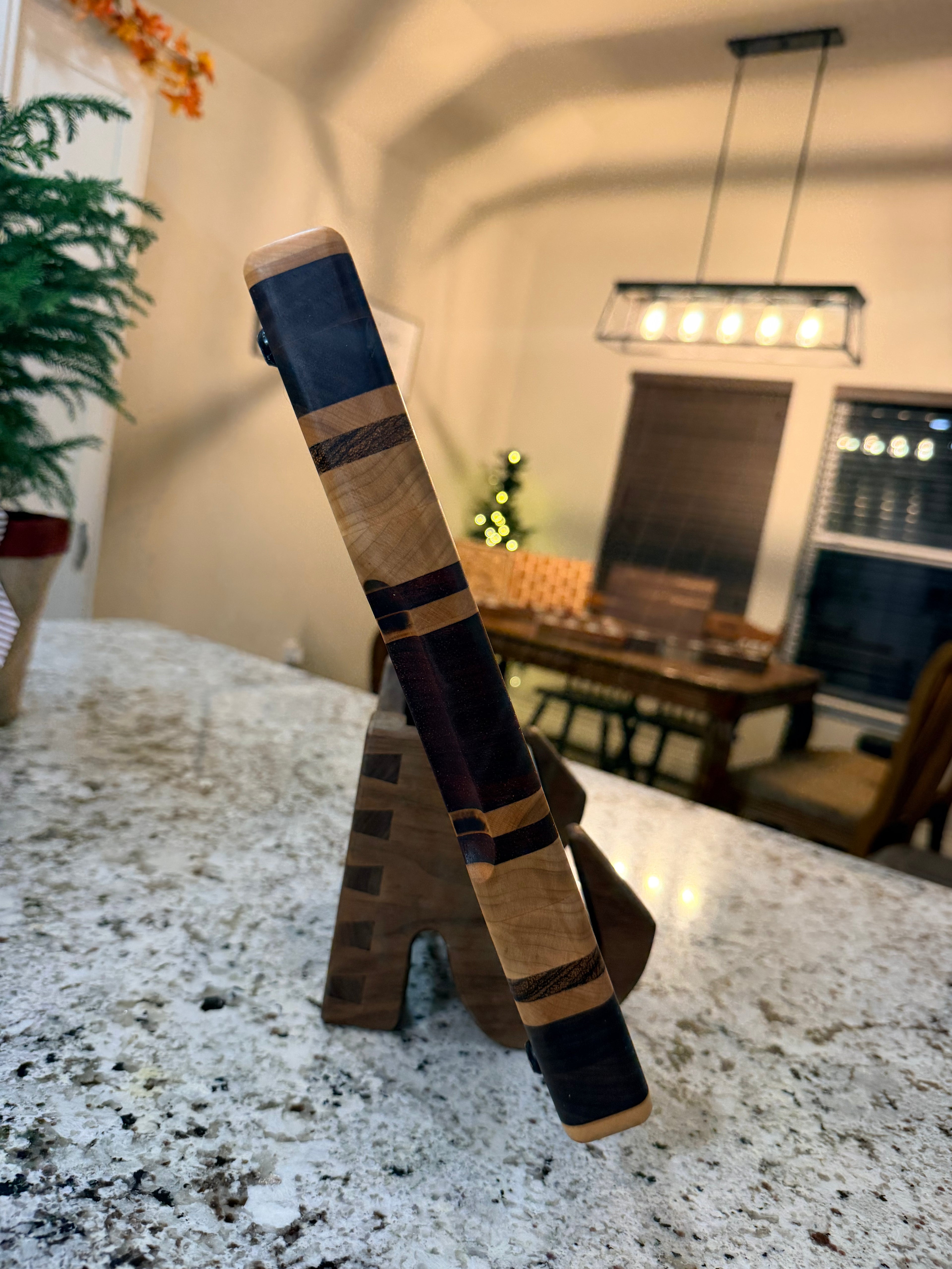 Maple + Walnut + Padauk + Zebrawood Handcrafted Cutting Board