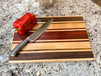 Maple + Walnut + Padauk + Zebrawood Handcrafted Cutting Board