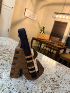 Maple + Walnut + Purpleheart Wood Handcrafted Cutting Board "Mini"