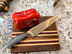 Maple + Walnut + Purpleheart Wood Handcrafted Cutting Board "Mini"