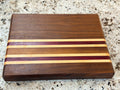 Maple + Walnut + Padauk Wood Handcrafted Cutting Board "Mini"