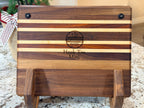 Maple + Walnut + Padauk Wood Handcrafted Cutting Board "Mini"