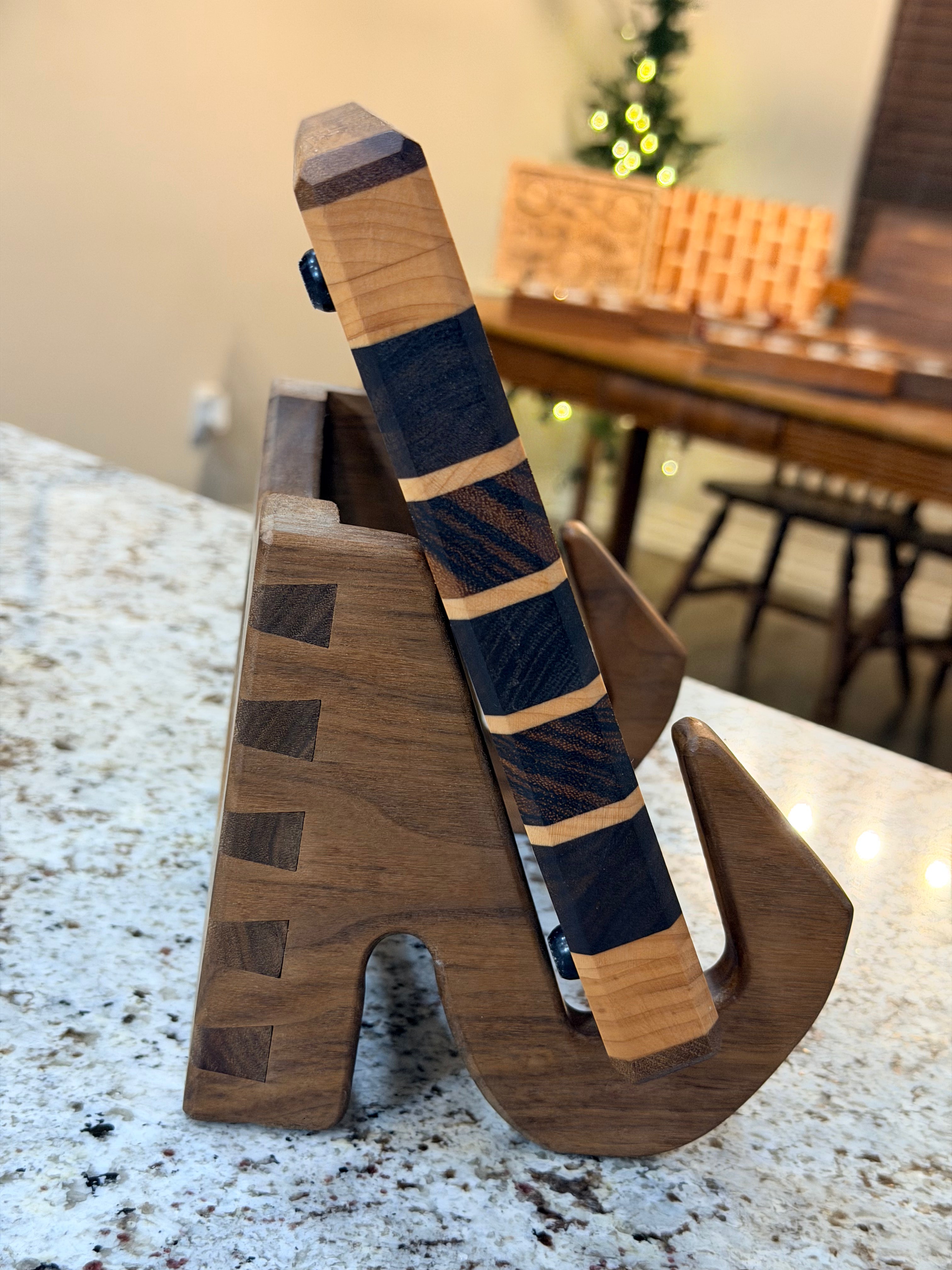 Maple + Walnut + Zebrawood Handcrafted Cutting Board "Mini"