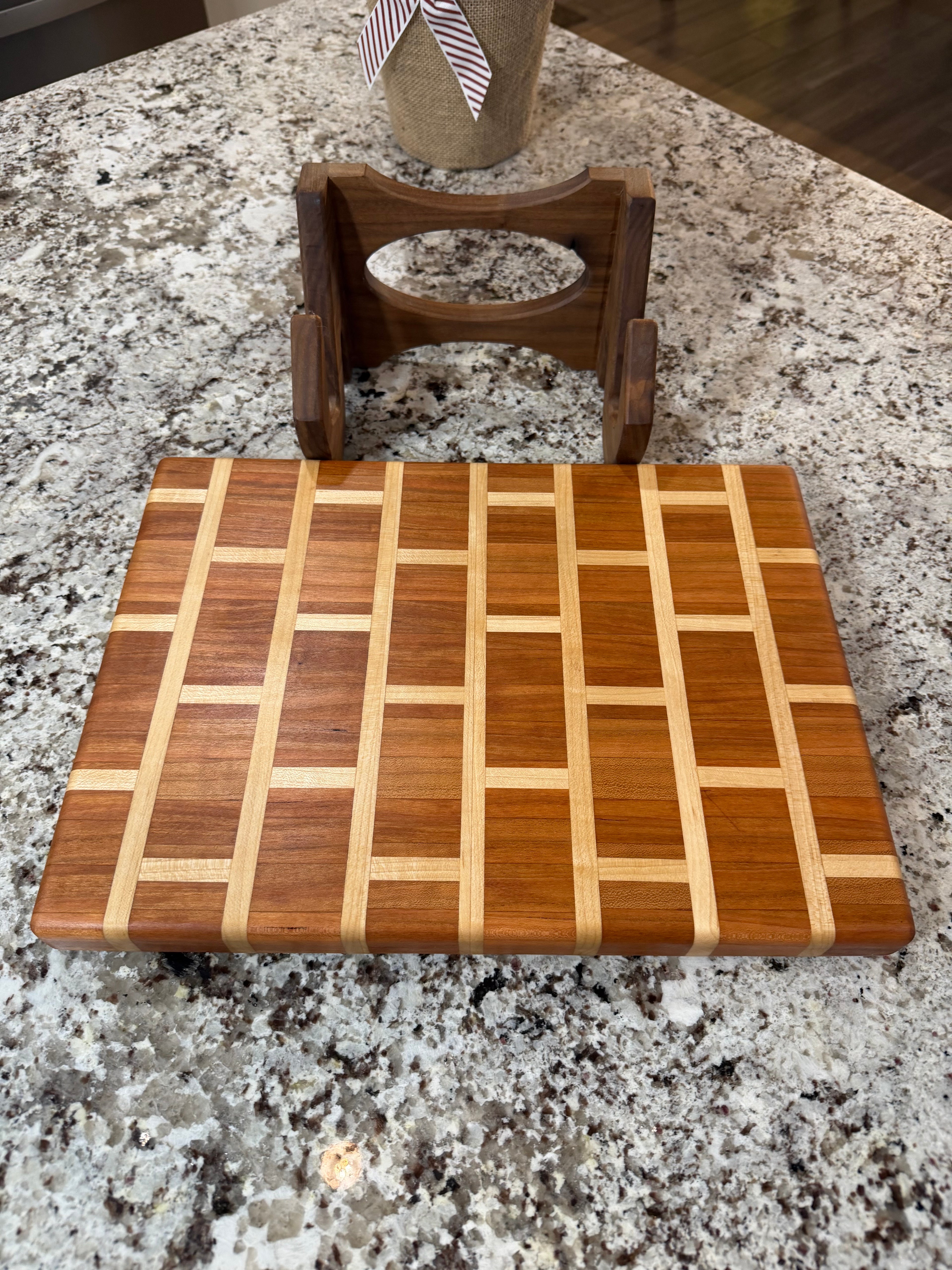 Cherry + Maple Handcrafted Cutting Board