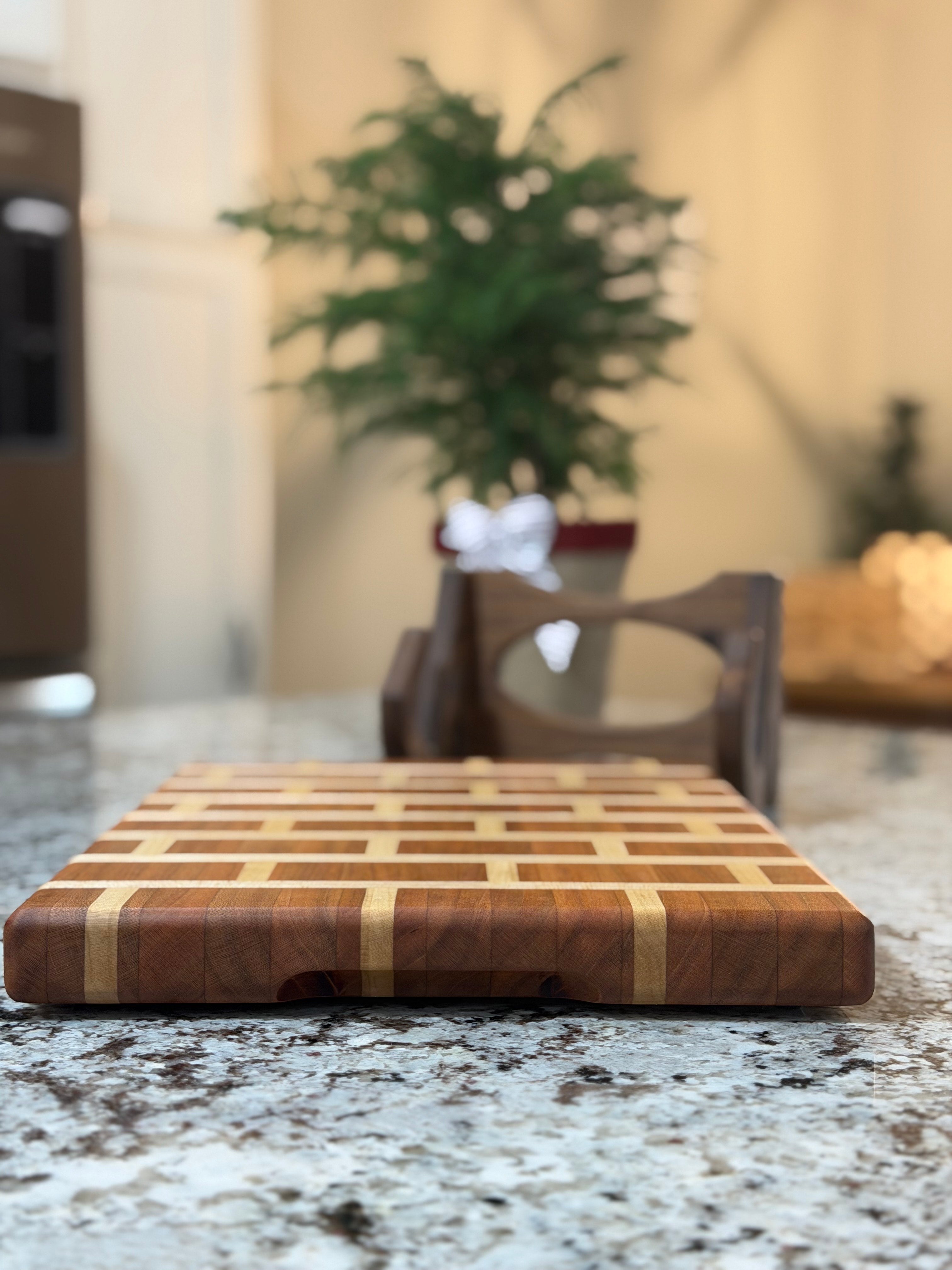 Cherry + Maple Handcrafted Cutting Board