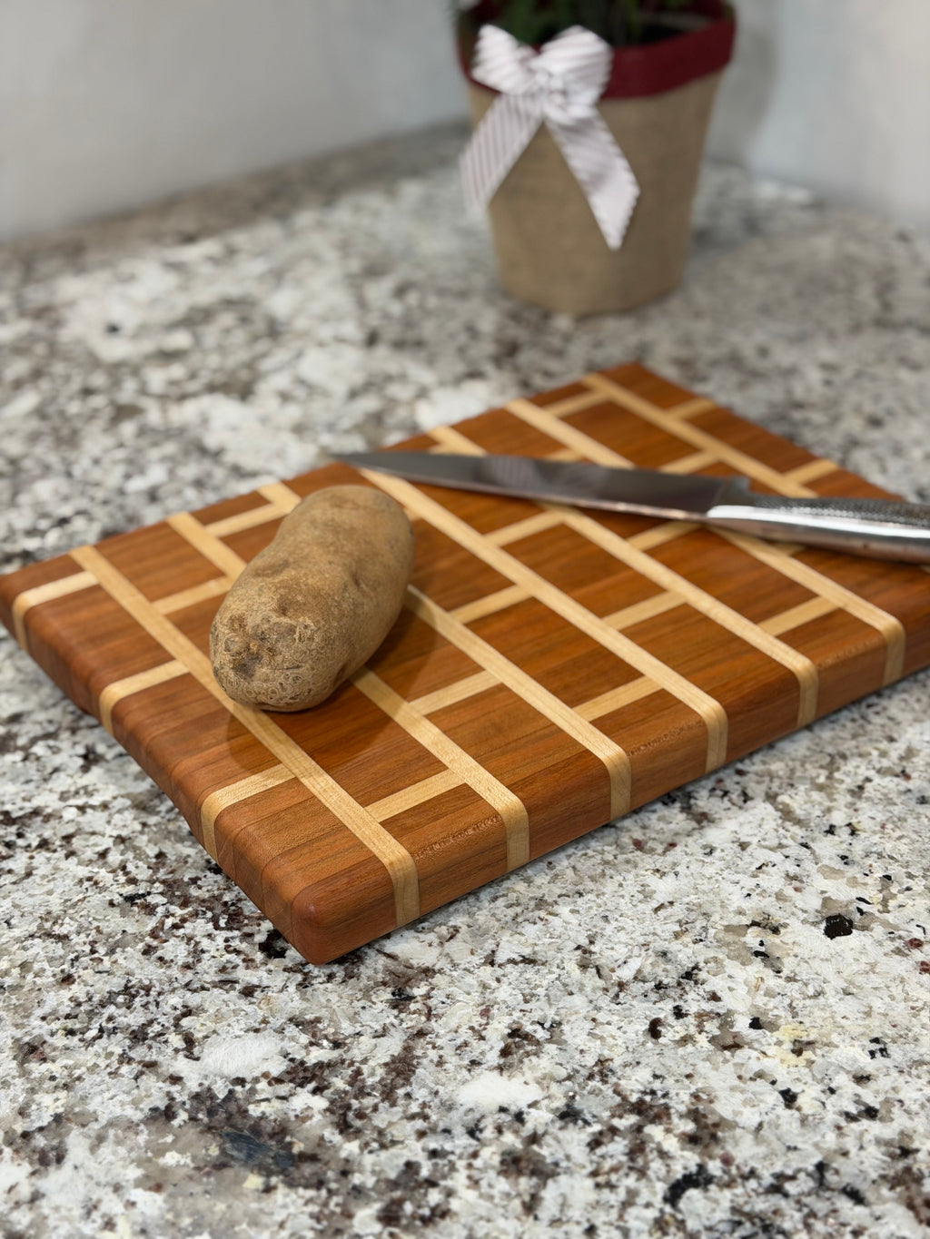 Cherry + Maple Handcrafted Cutting Board