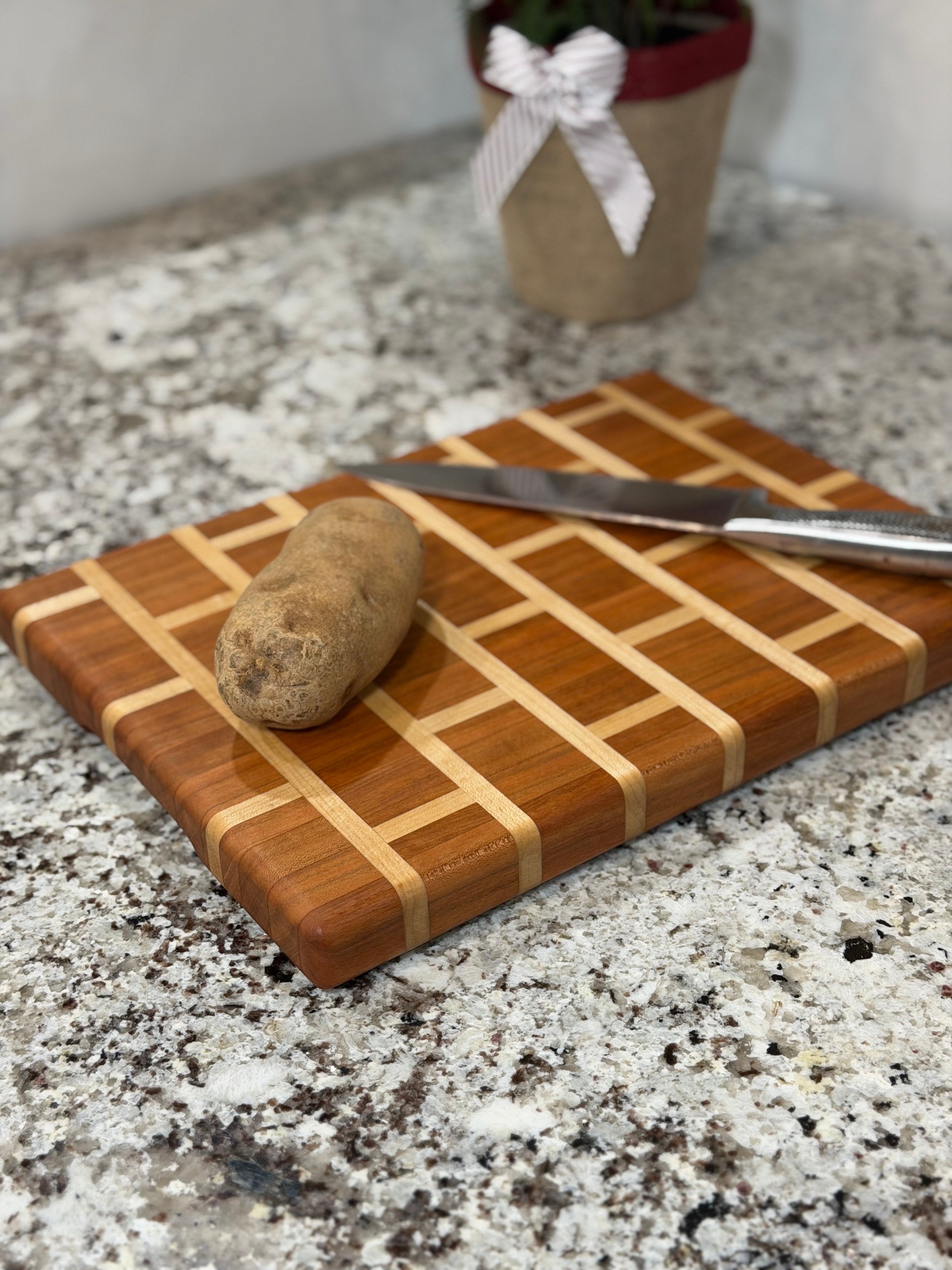 Cherry + Maple Handcrafted Cutting Board