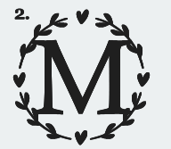 Monogram Design Cork Coaster