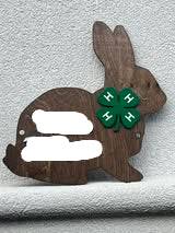 Custom Livestock Show Rabbit Sign