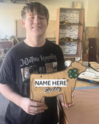 Custom Livestock Show Steer Sign