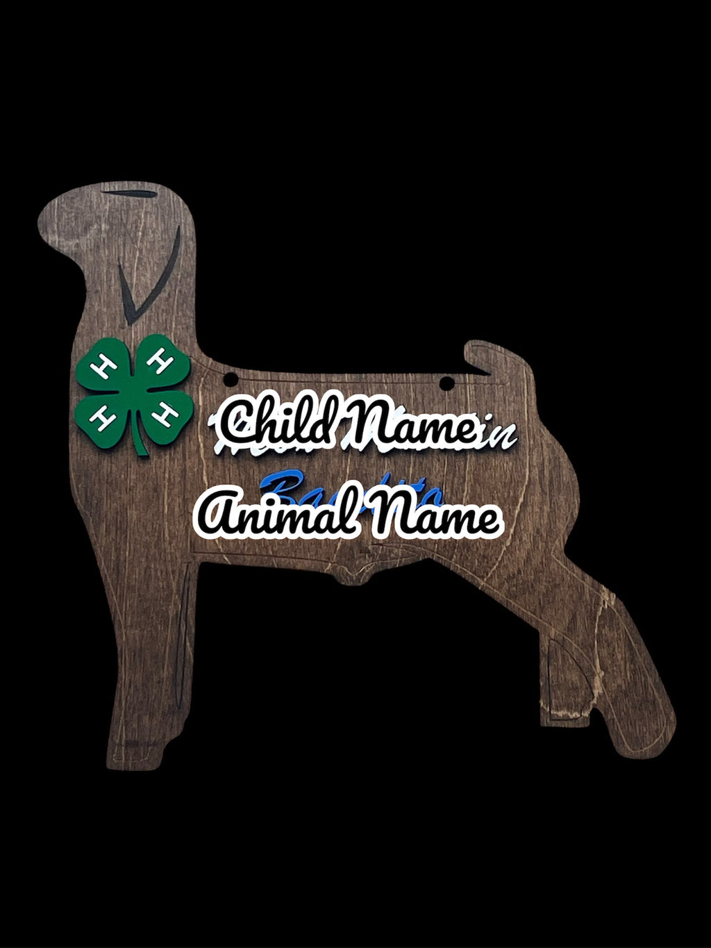 Custom Livestock Show Goat Sign