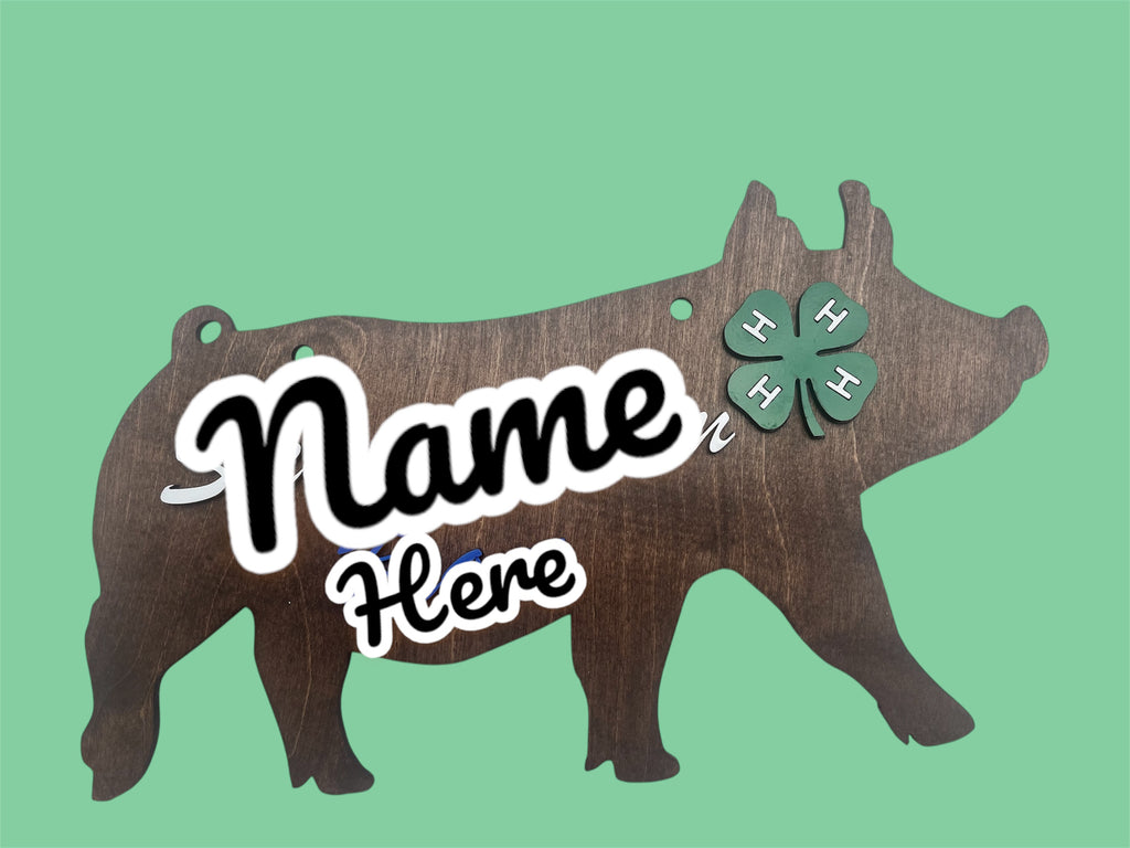 Custom Livestock Show Swine Sign