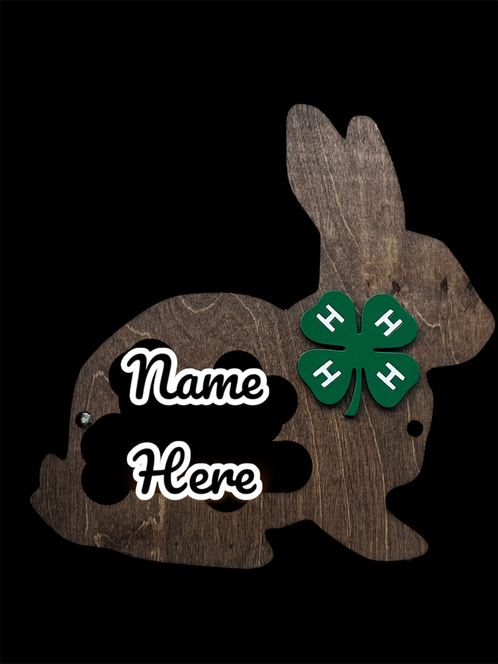 Custom Livestock Show Rabbit Sign