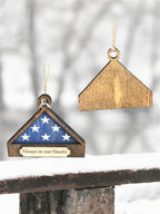 Veteran Memorial Ornament - Never Forgotten - Always In Our Hearts